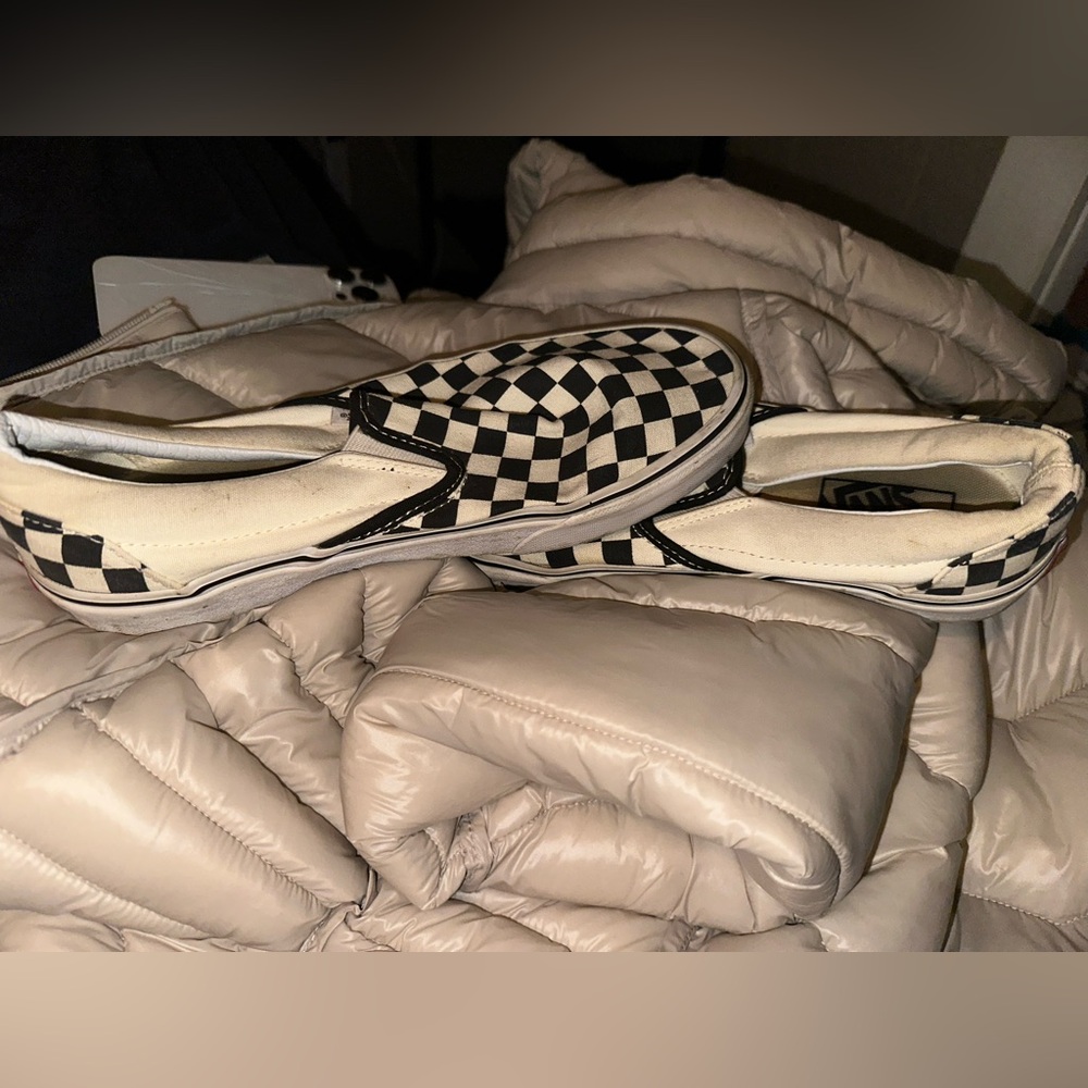 Checkered Slip-On Sneakers